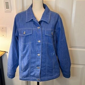 Denim & Company denim jean jacket like new, excellent condition